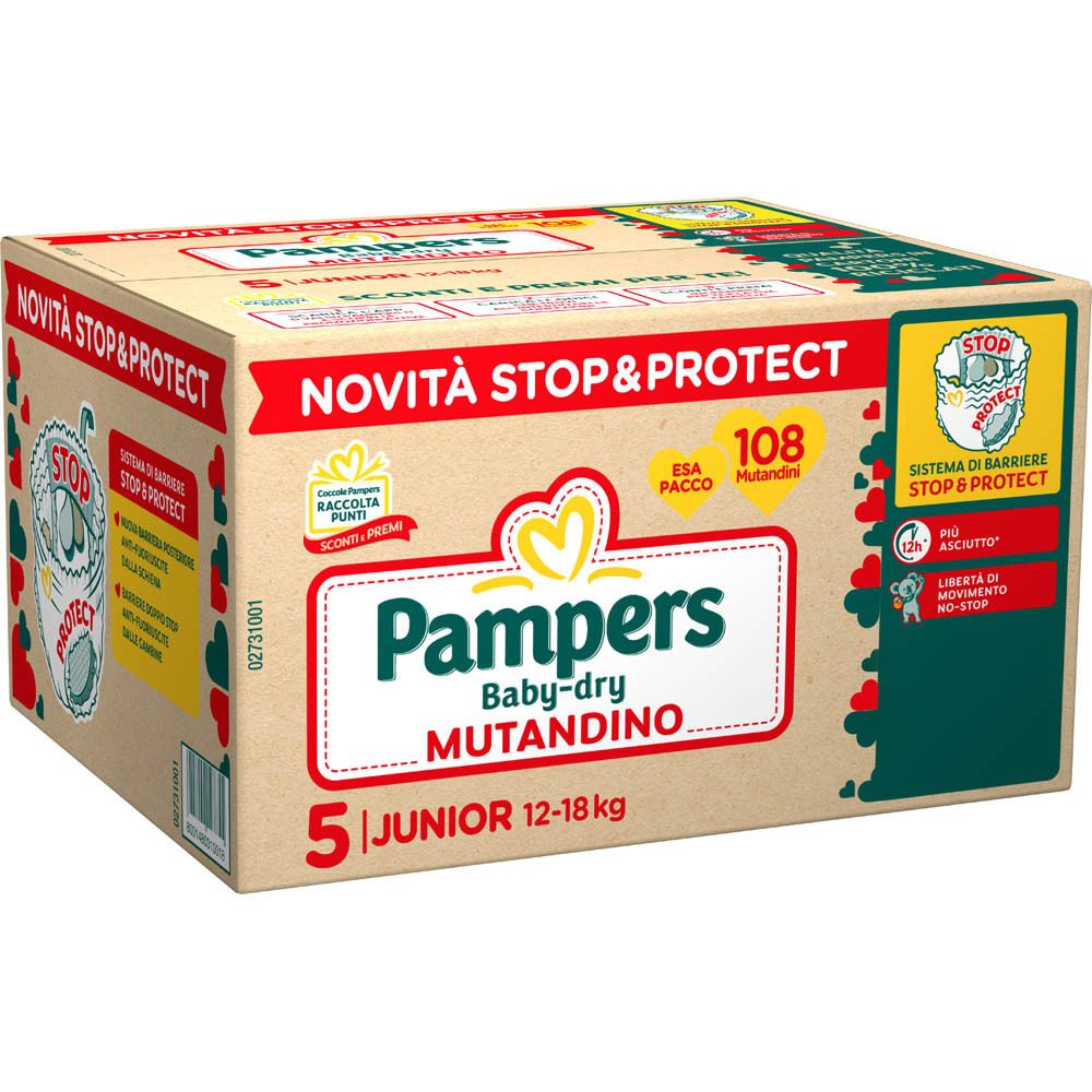 Pampers Baby Dry Mutandino Esa Junior
