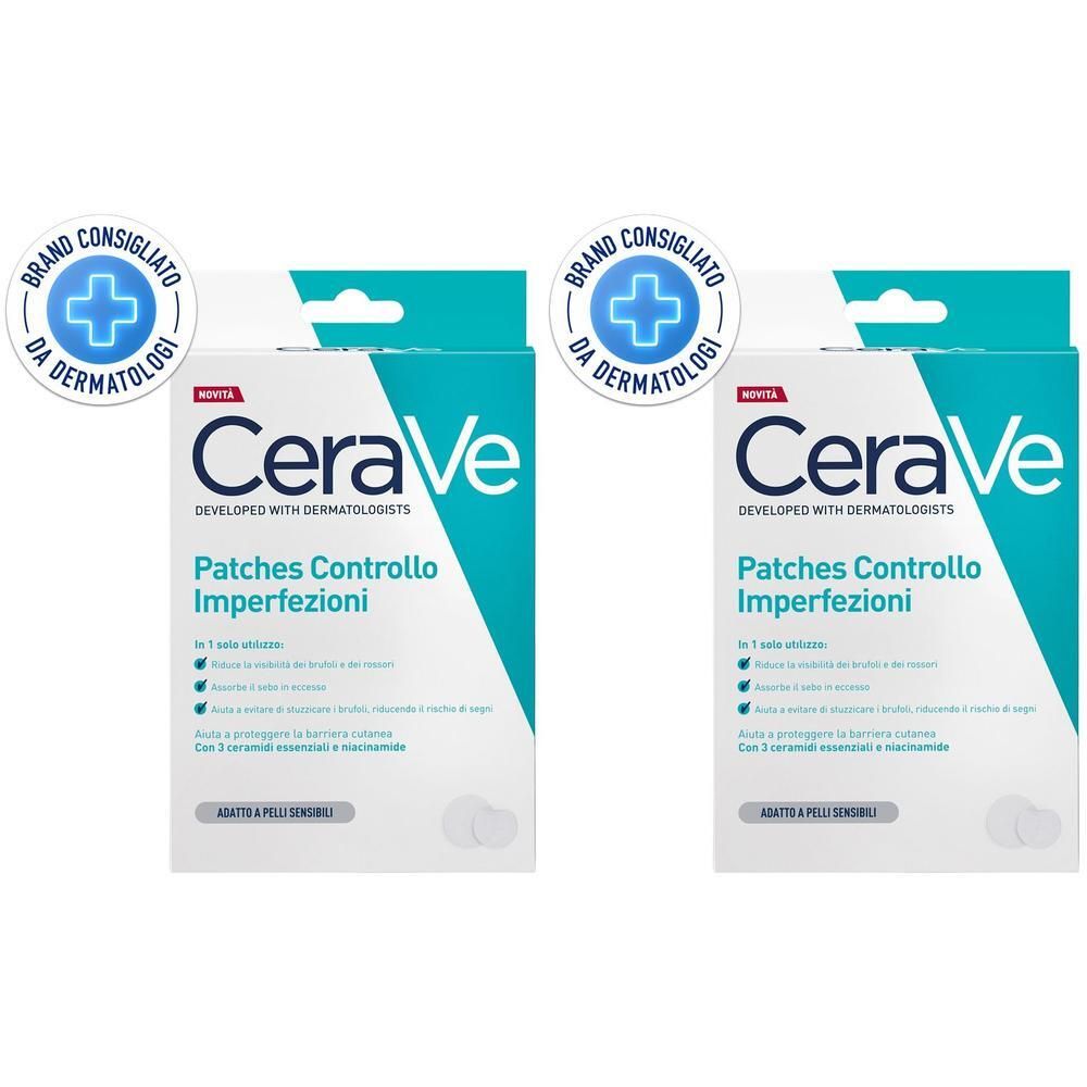 CeraVe Patches Idrocolloidali Anti Brufoli, Per Pelli a Tendenza Acneica, Trasparenti e Invisibili sulla Pelle, Non lascia segni, Con Niacinamide e 3 Ceramidi Essenziali, 22 Pezzi