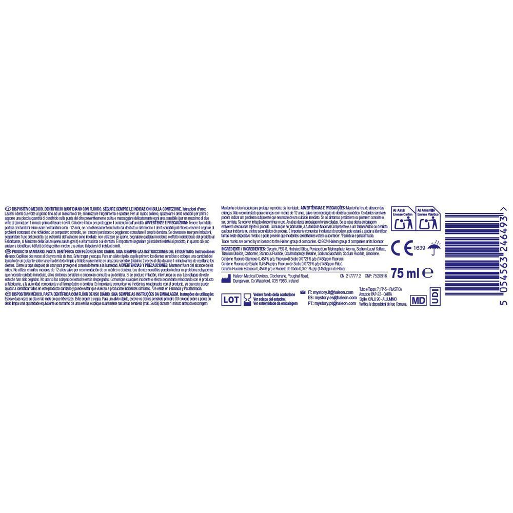Sensodyne Expert Protect Sollievo Immediato, Denti Sensibili, 75ml