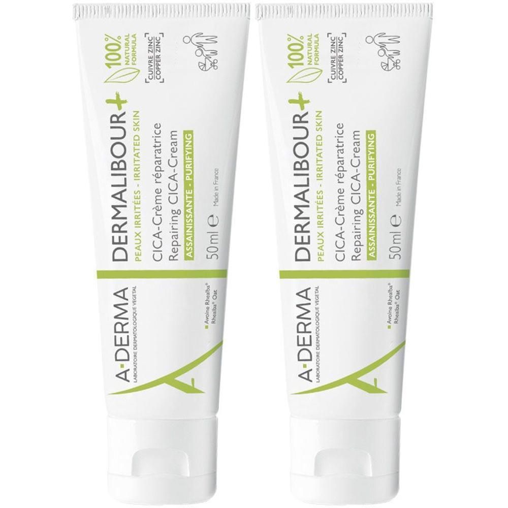 A-DERMA Dermalibour+ CICA-Crema ristrutturante purificante per pelle irritata e arrossata 50 ml