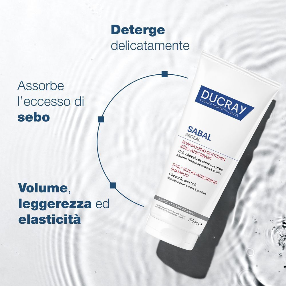 Ducray SABAL ARGEAL Shampoo Quotidiano Sebo-Assorbente