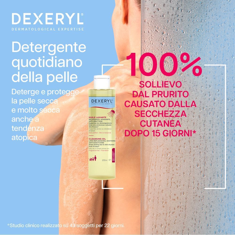 DEXERYL Olio Lavante Pelle Secca/Secca a Tendenza Atopica  Viso e Corpo