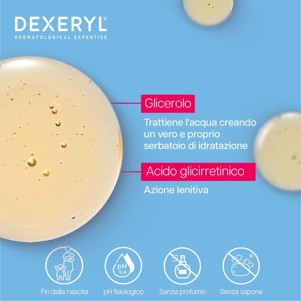 DEXERYL Olio Lavante Pelle Secca/Secca a Tendenza Atopica  Viso e Corpo