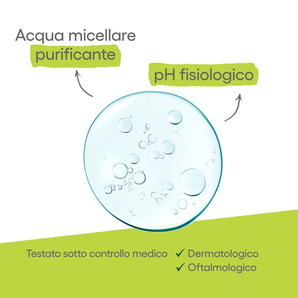 A-Derma Biology AC Acqua micellare detergente 400ml - Pelle grassa a tendenza acneica, Rimuove il trucco, deterge e restringe i pori