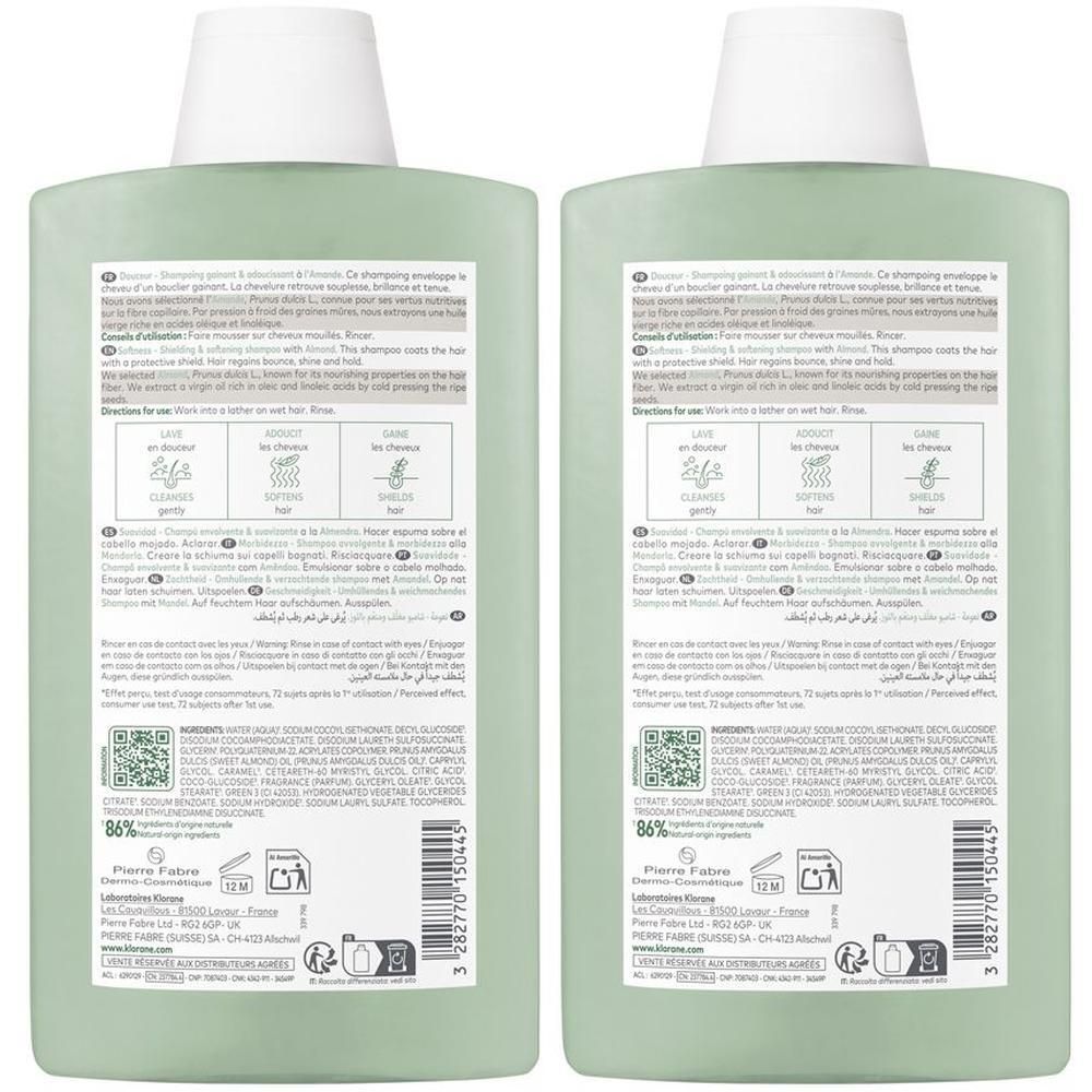 Klorane Shampoo Avvolgente alla Mandorla - risparmia il 10% con il codice: pfabre10