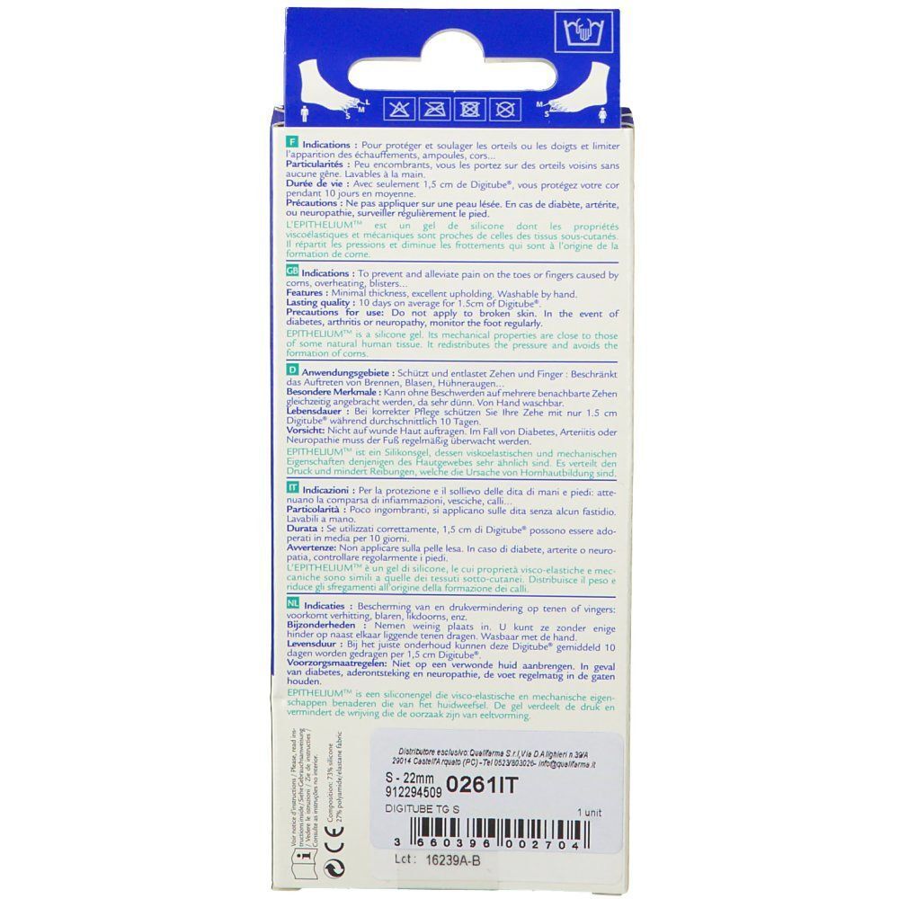 Epitact® Digitubes® con Gel di silicone Epithelium 26® S