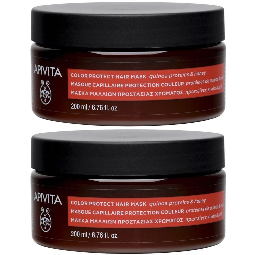 Apivita Color Seal Maschera protettiva per capelli colorati e mèches riavviva il colore