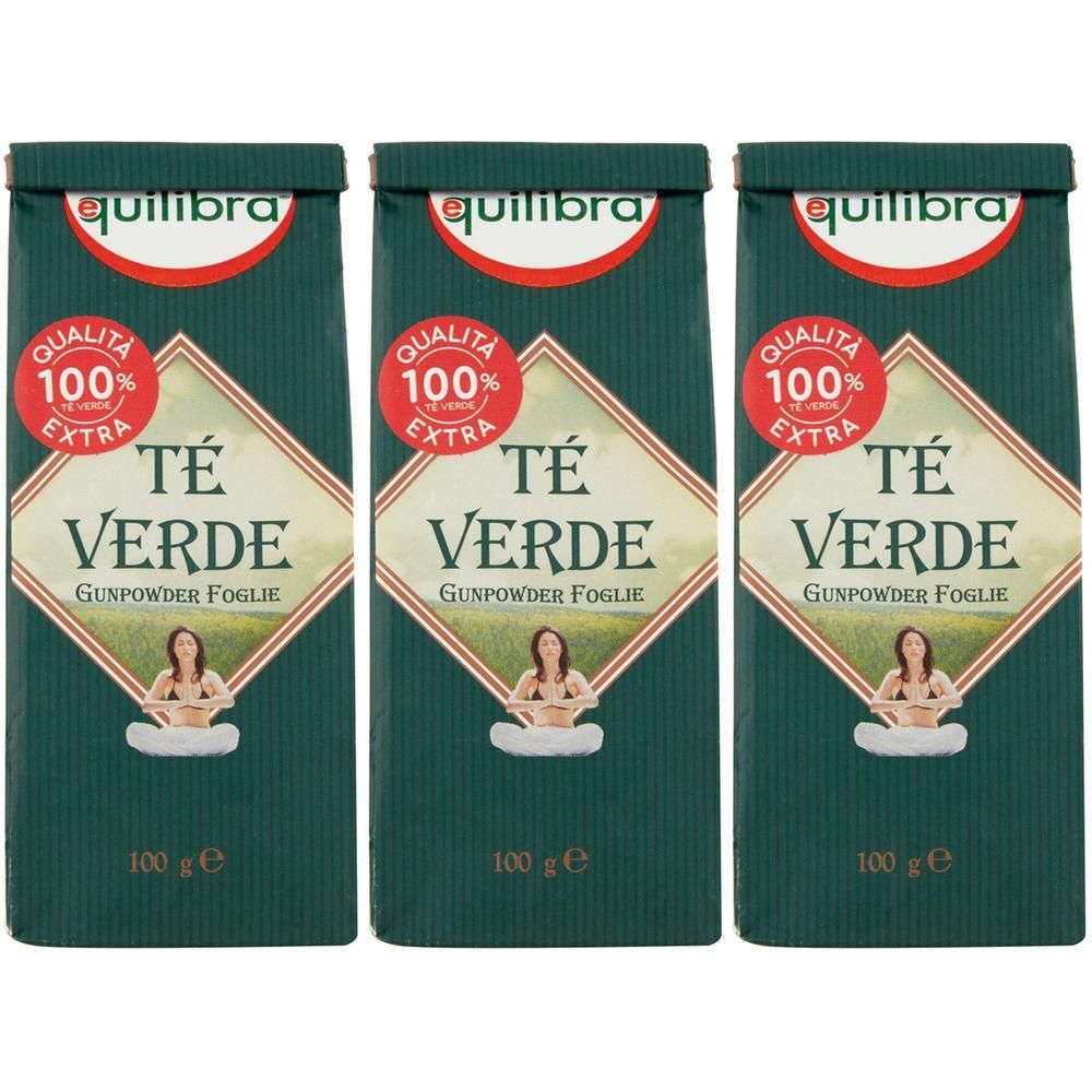 Tre confezioni di Tè Verde Equilibra®, 100g.