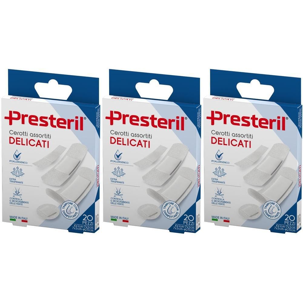 PRESTERIL Cerotti delicati assortiti 4 f.ti