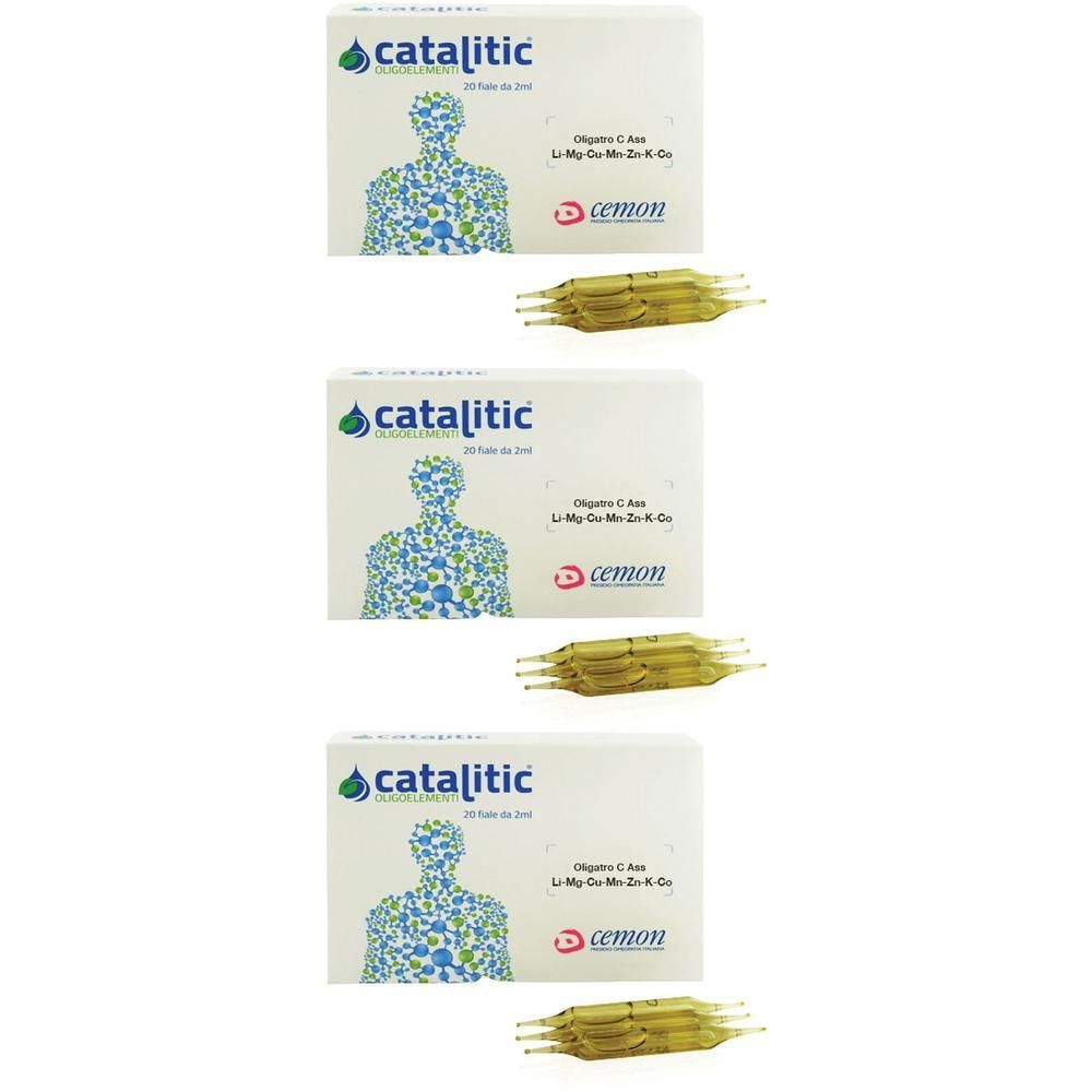 Catalitic Oligoelementi Oligatro Mn-Co-Zn-Cu-Mg-K-Li 20 Ampolle