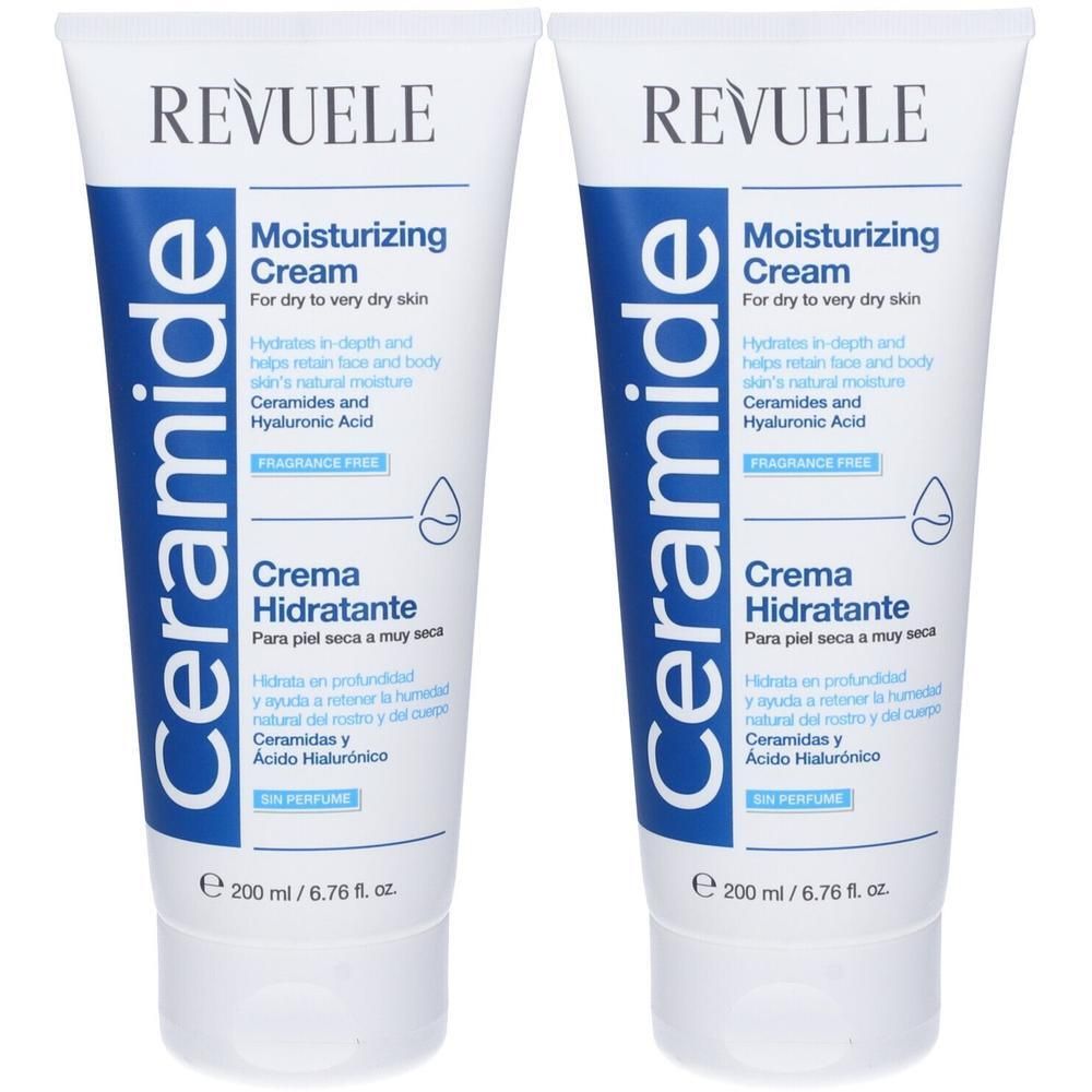 Due tubi di crema idratante Revuele Ceramide, 200 ml.