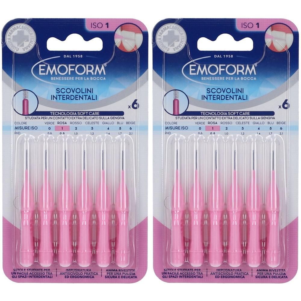 Emoform Scovolini Interdentali Rosa Misura ISO 1