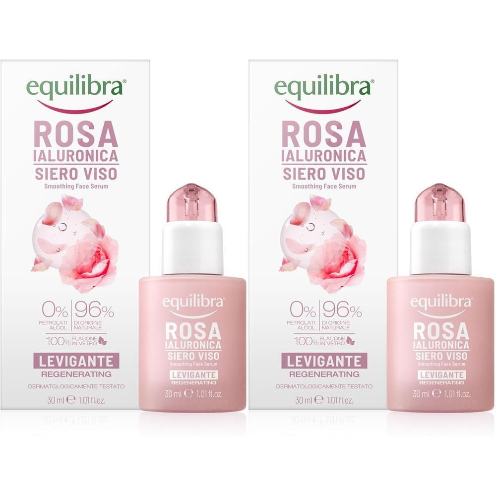 Equilibra® Rosa Ialuronica Siero Viso Levigante