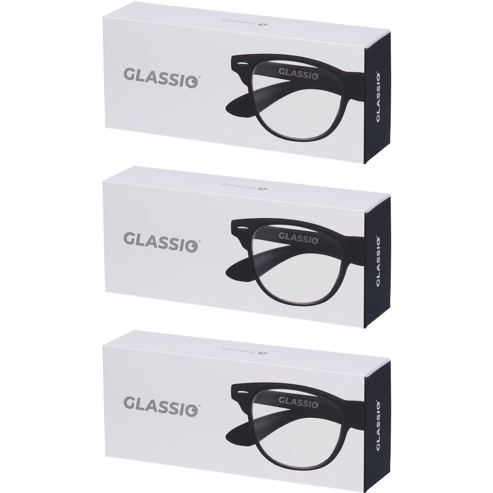 Occhiali da Lettura Glassio Fremont Colore Nero Gradazione +2,0