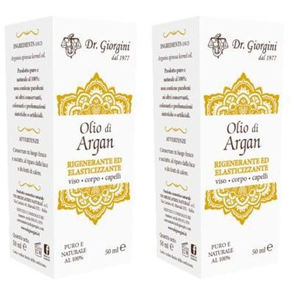 Due confezioni di Olio di Argan Dr. Giorgini, 50 ml.