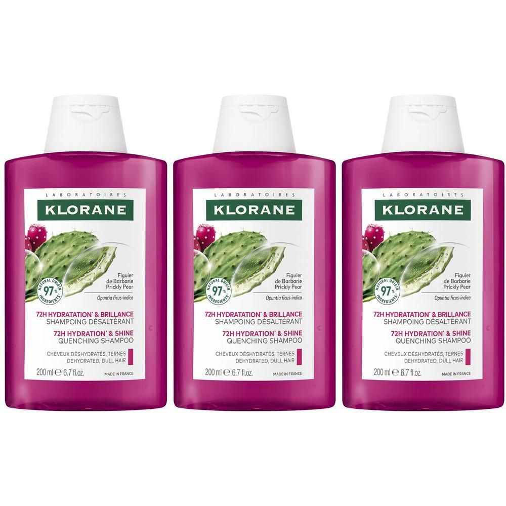 Klorane Shampoo idratante e illuminante al Fico d’India 200ml - Capelli disidratati, idratazione