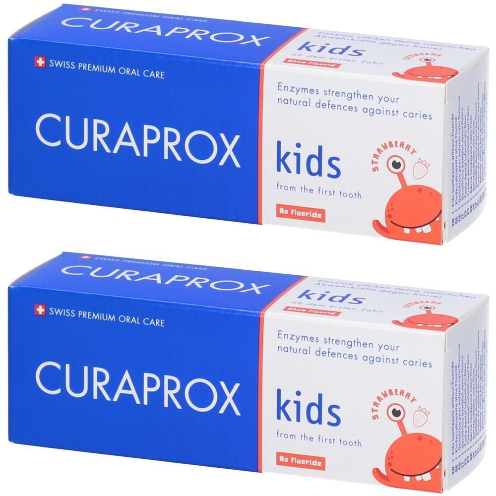 Curaprox Kids Toothpaste Strawberry Flavor 0 Ppm