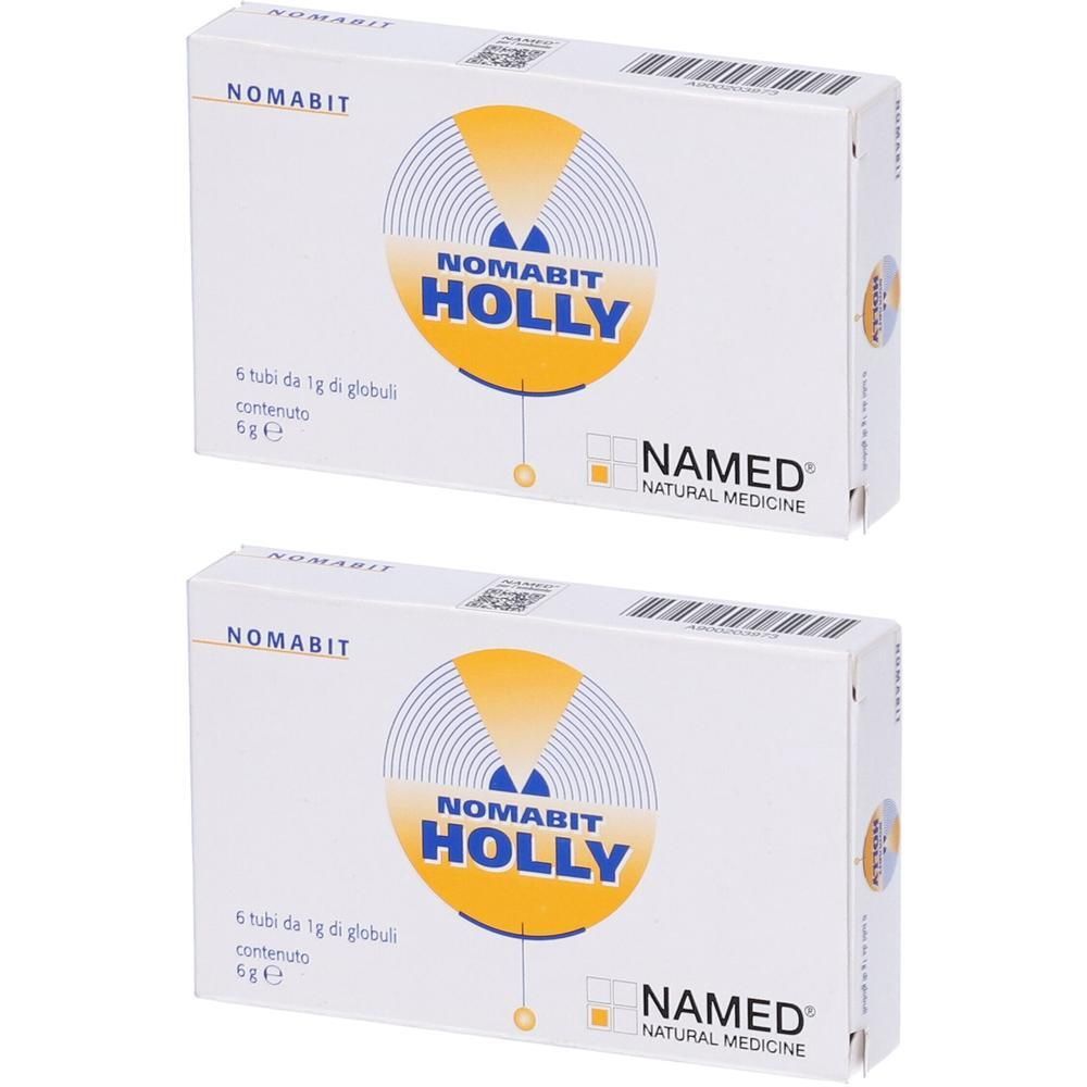 Due confezioni di Nomabit Holly Globuli, contenuto 6g.