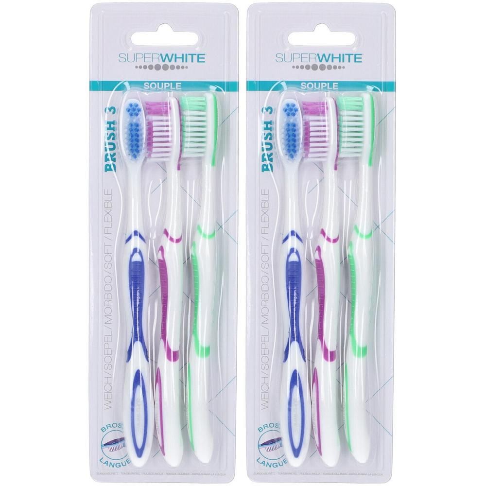 Superwhite Brush Spazzolino Soft 3 Pezzi