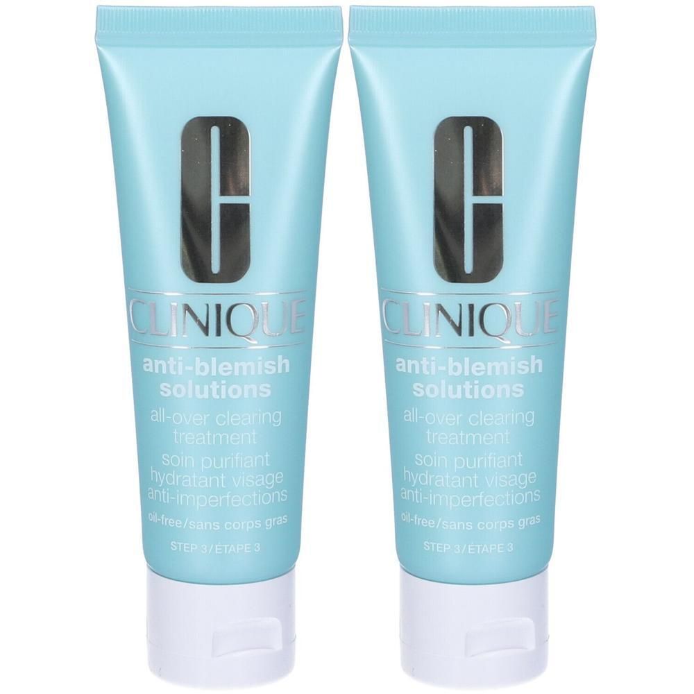 Due tubetti Clinique Anti-Blemish Solutions con tappo.