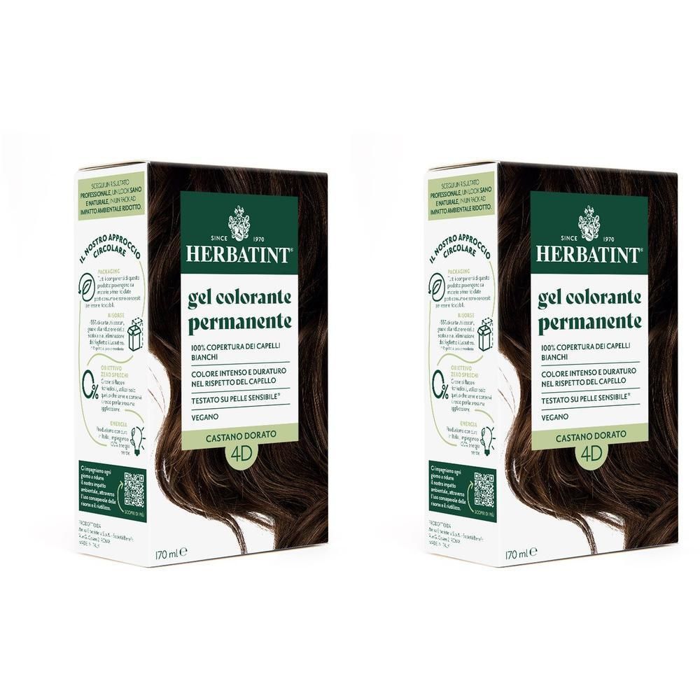 Herbatint Gel Colorante Permanente Colore 4D Castano Dorato