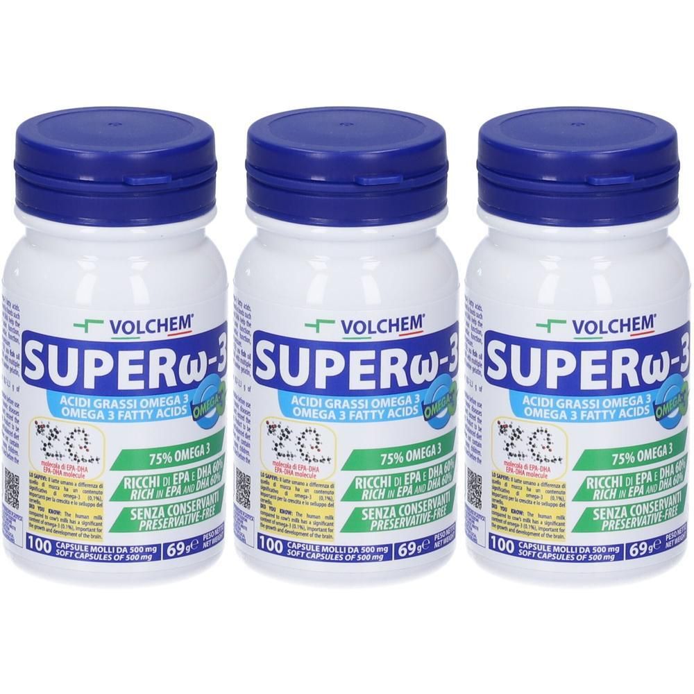 VOLCHEM Super Omega-3 Omega 3 In Capsule 3x500 g Capsule