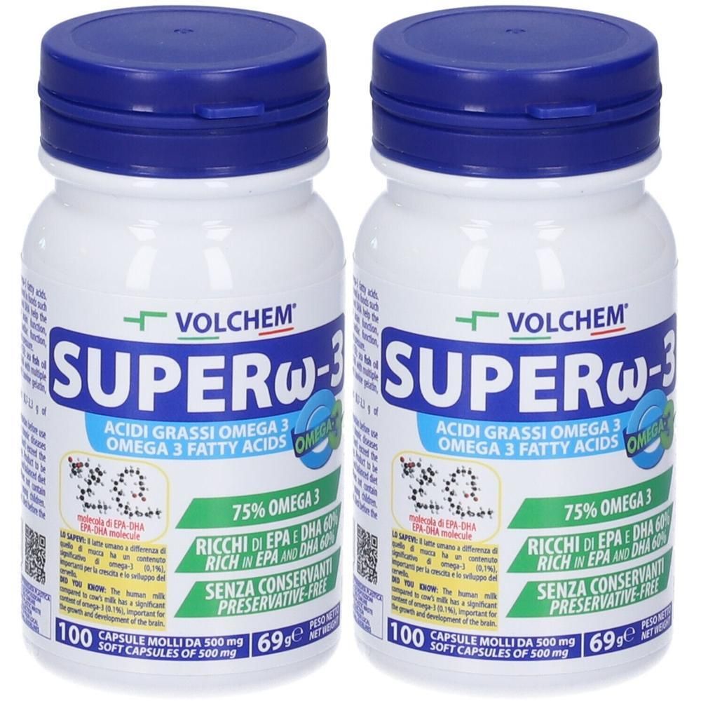 VOLCHEM Super Omega-3 Omega 3 In Capsule 2x500 g Capsule