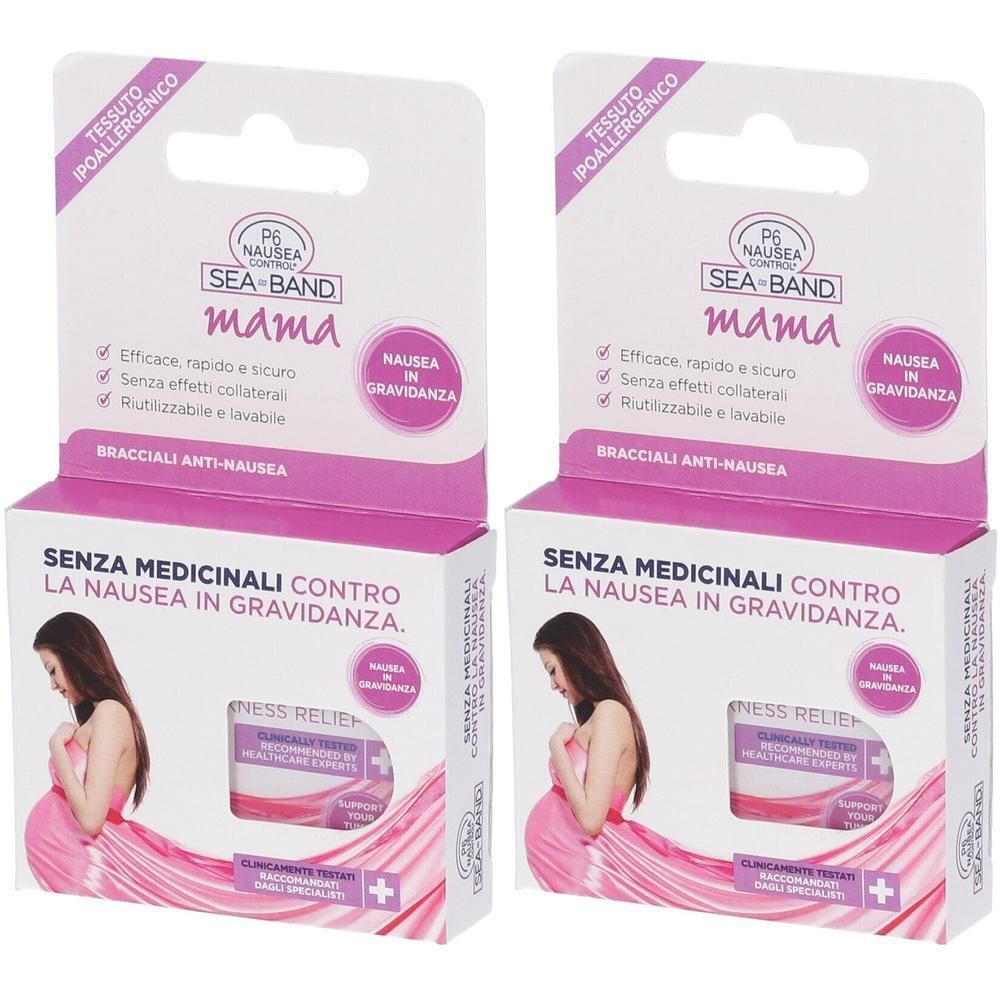Bracciale Anti Nausea Mama P6 Nausea Control 2 Pezzi