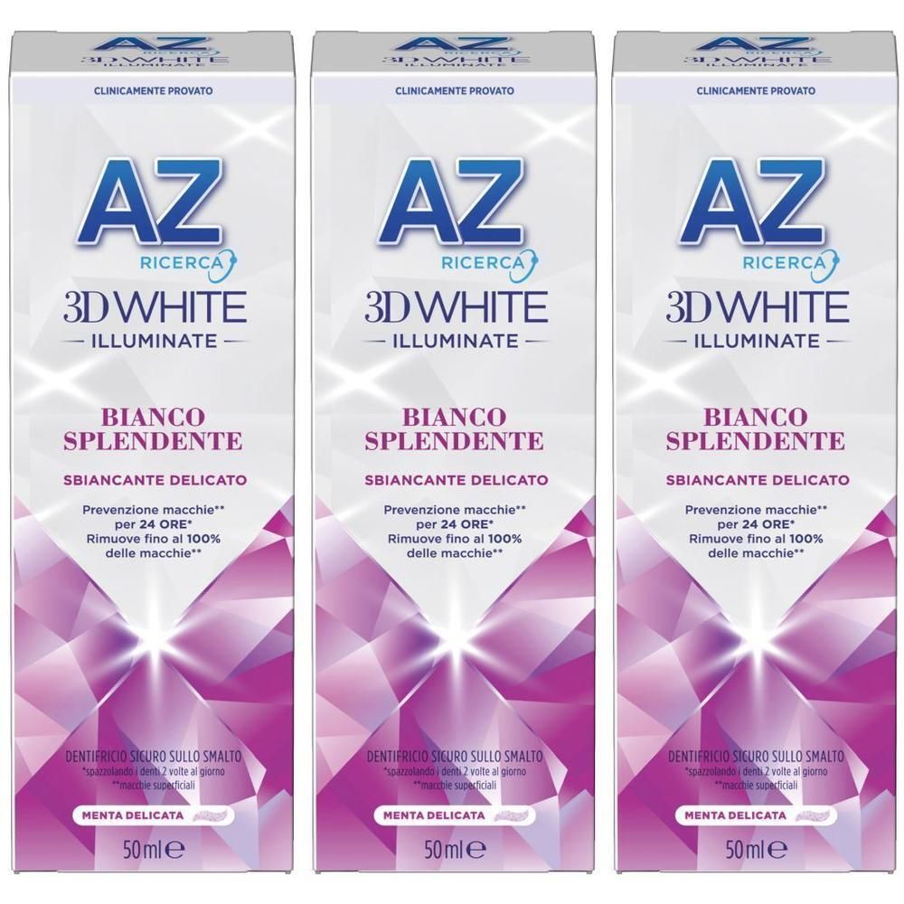 Az 3D White Dentifricio Illuminante Bianco Splendente