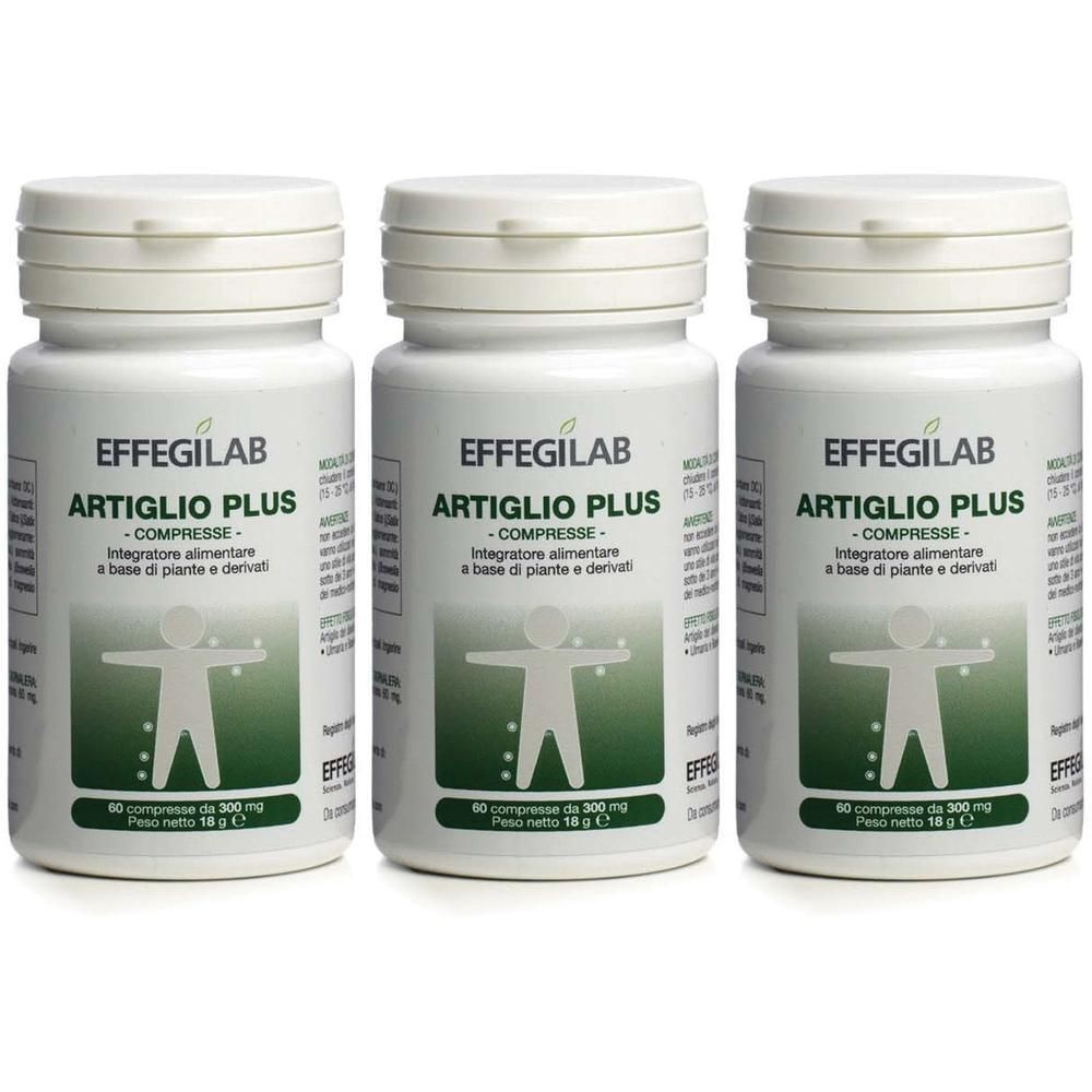 Tre contenitori di Artiglio Plus, integratore alimentare, 60 compresse per contenitore.