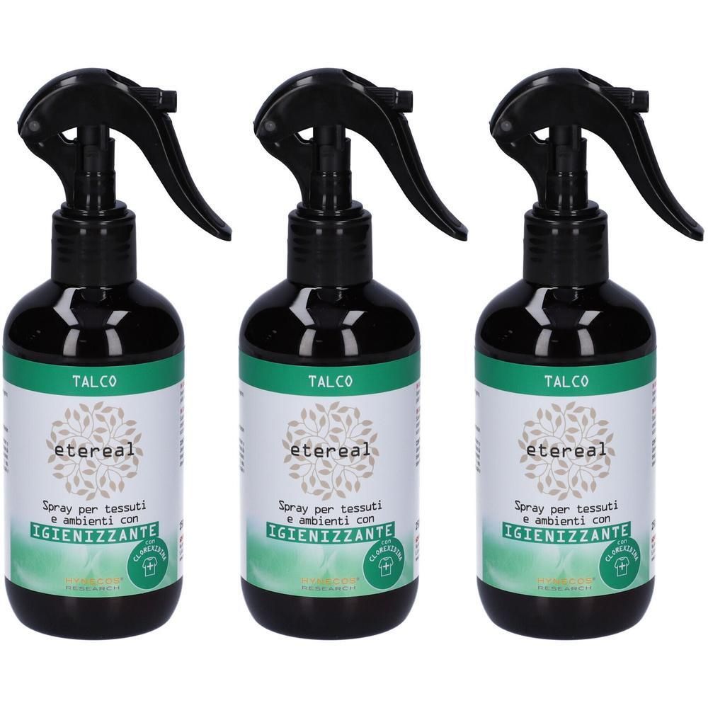 Etereal Talco Spray Tessuti Ambienti Profumato con Igienizzante