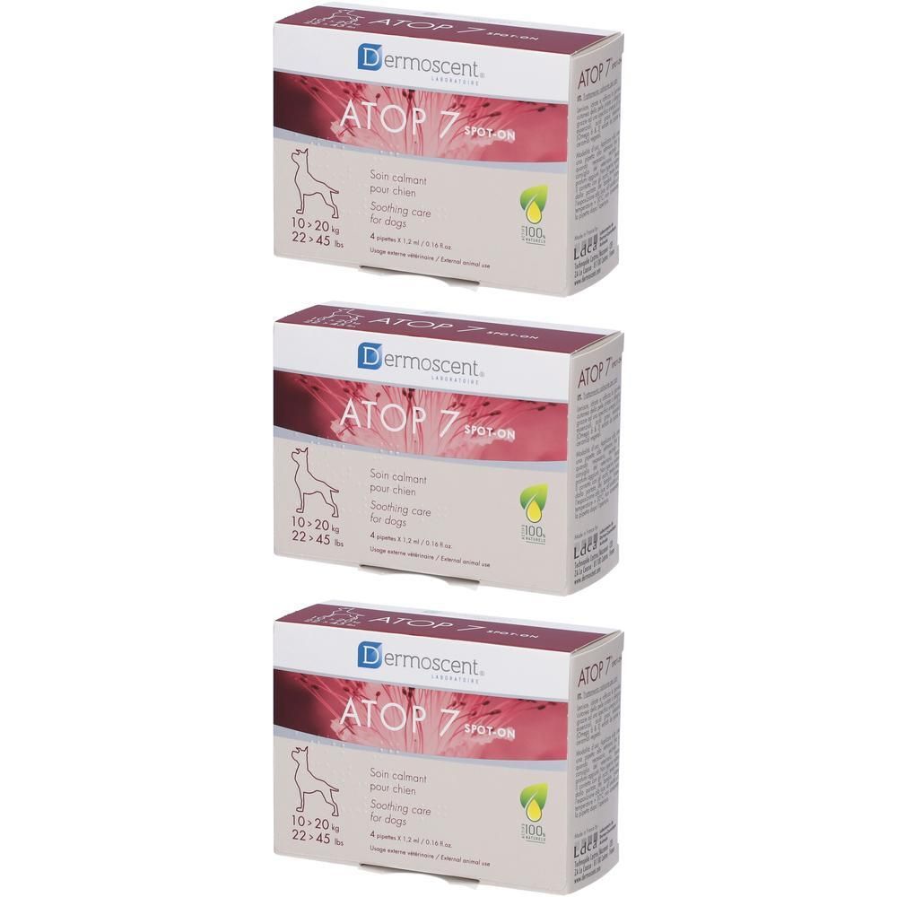 Atop 7 Spot-On Dogs&Cats 10-20 Kg 4 Pipette X 1,2 Ml