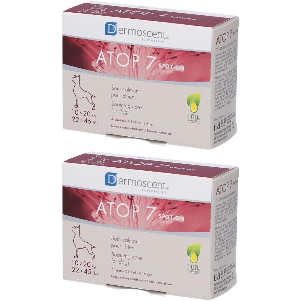 Atop 7 Spot-On Dogs&Cats 10-20 Kg 4 Pipette X 1,2 Ml