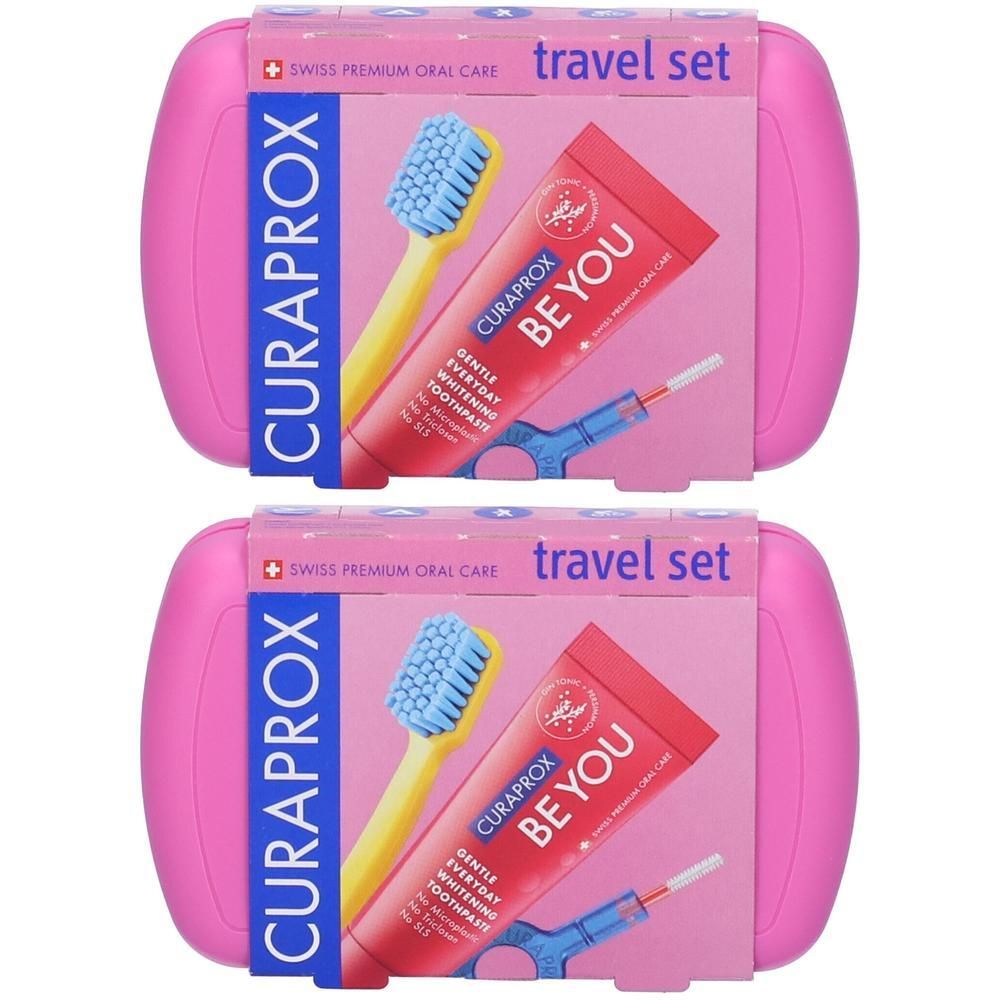 Curaprox Travel Set, Pink