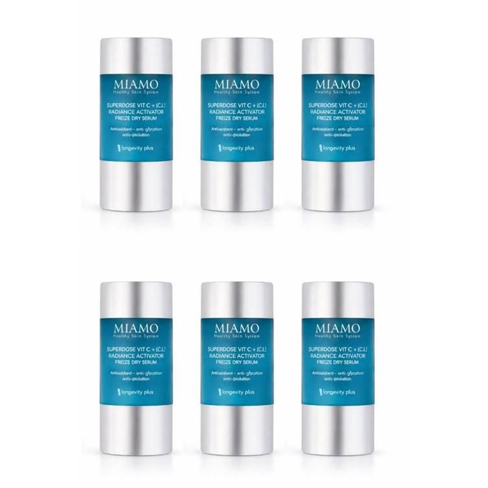 Miamo Longevity Plus Superdose Vit C + [C,L] Radiance Activator Freeze Dry Siero Soluzione Liquida