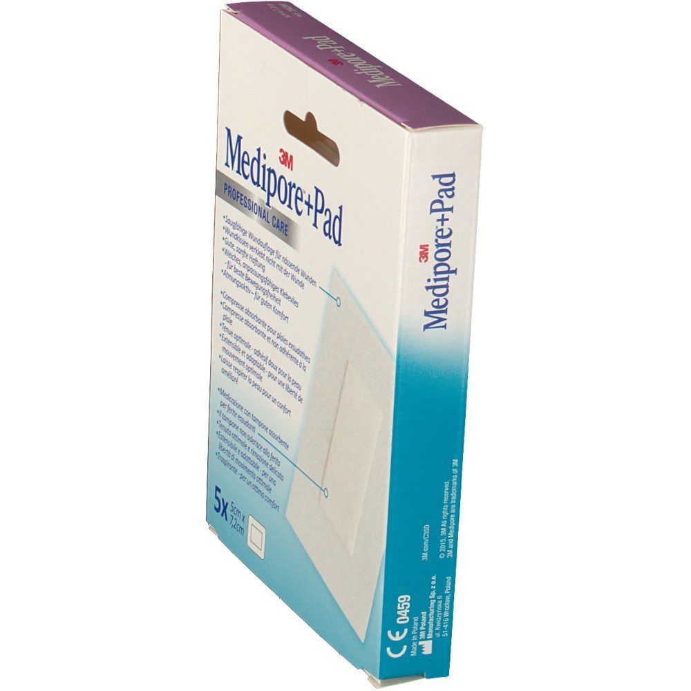 Medipore+Pad 5 cm x 7,2 cm