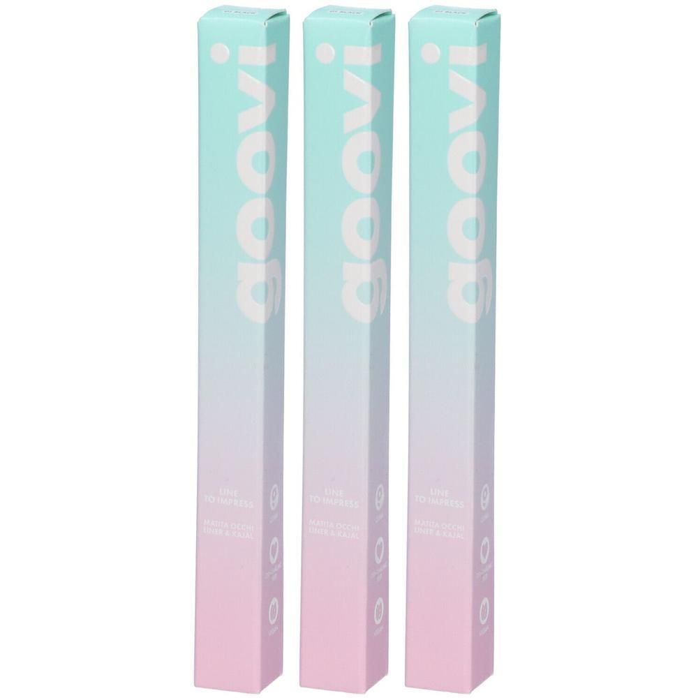 Goovi Line To Impress Matita Occhi Liner & Kajal Colore 01 Black