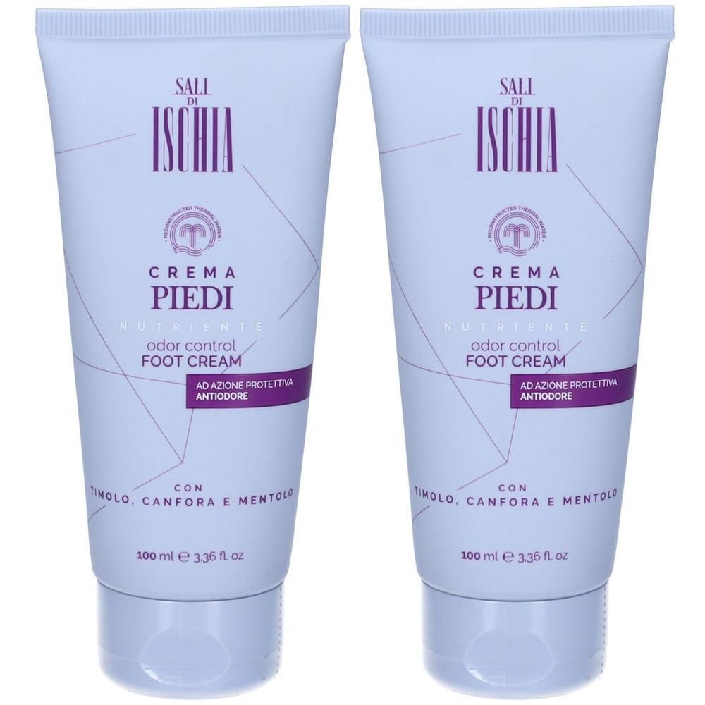 Due tubi di crema piedi anti-odore, 100 ml.