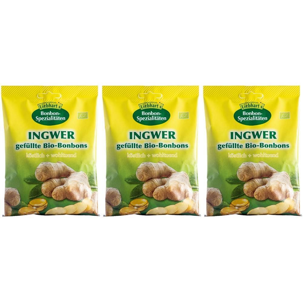 Bonbons Zenzero Bio 100 G 18 Caramelle Ripiene