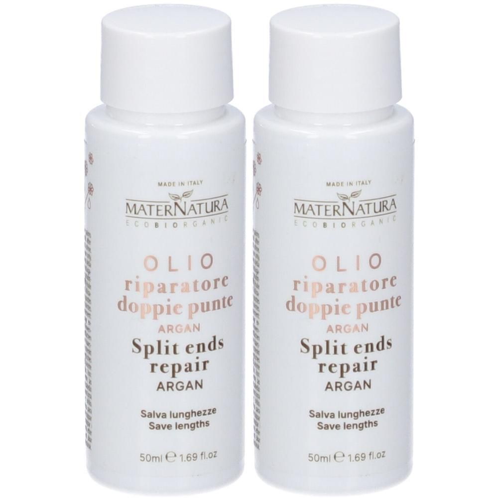 MaterNatura Olio Riparatore Doppie Punte Argan e Amamelide