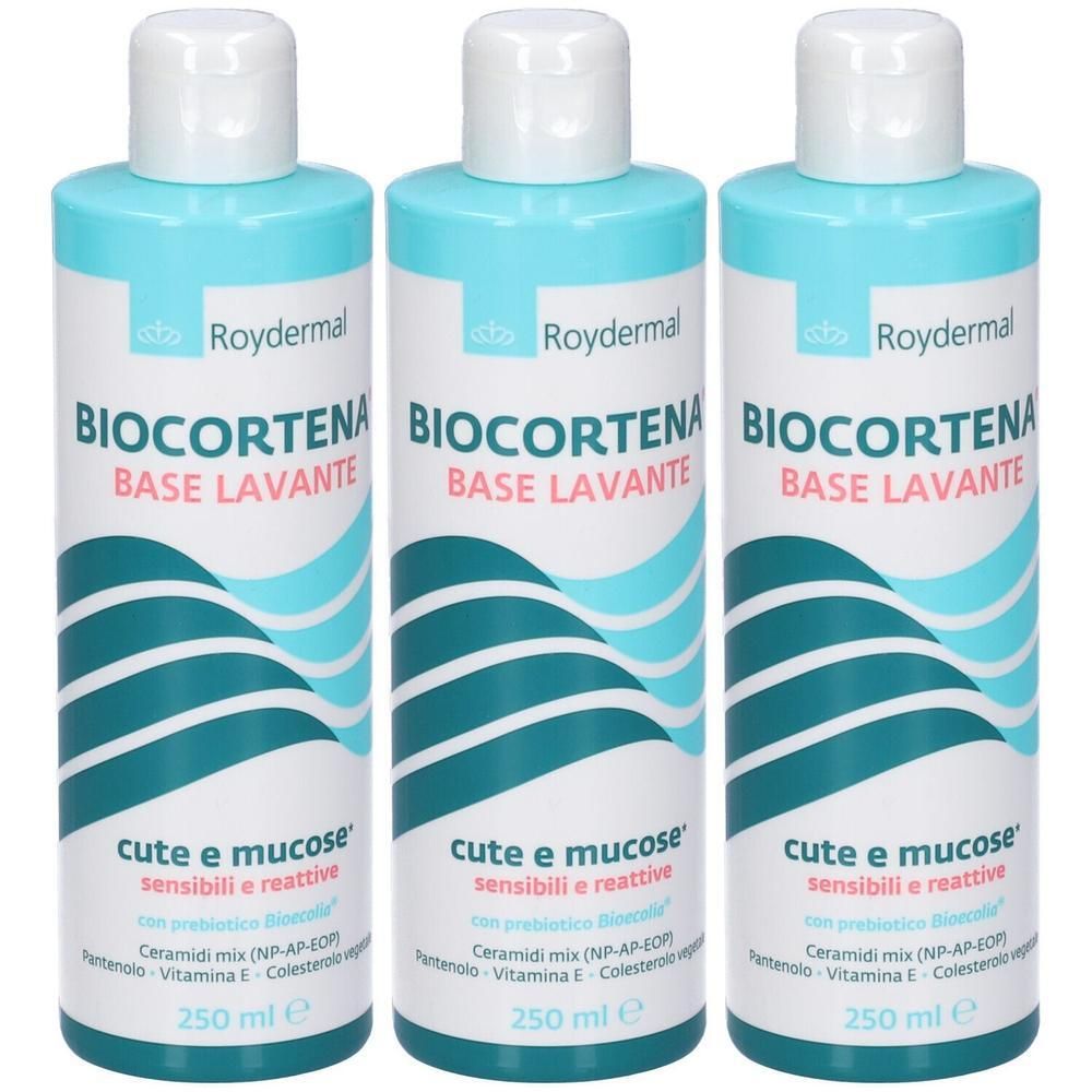 Tre flaconi di Biocortena Base Lavante, 250 ml.