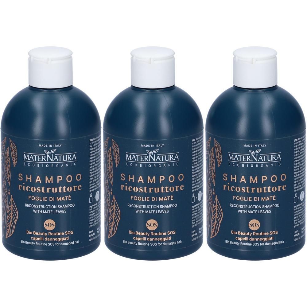 MaterNatura Shampoo Ricostruttore alle Foglie di Matè