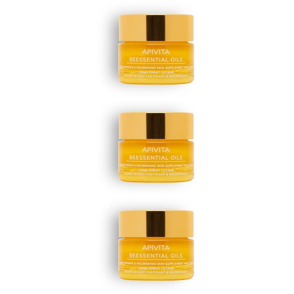 Apivita Beessential Oils Balsamo Notte Rinforzante E Nutriente