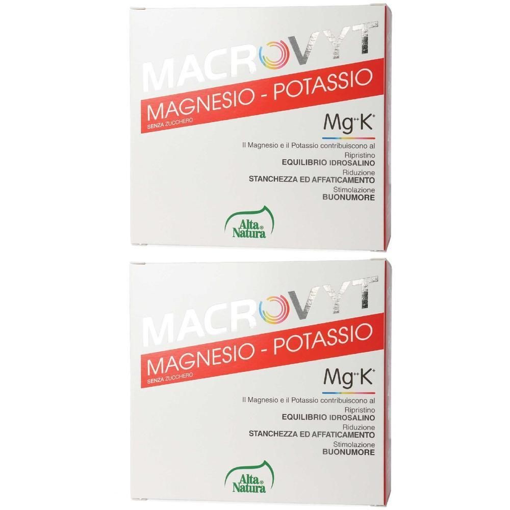 Alta Natura Macrovyt Magnesio e Potassio Bustine Gusto Arancia