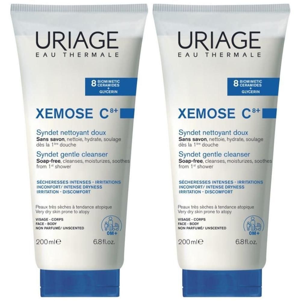 URIAGE XEMOSE C8+ Syndet detergente delicato, bagno e doccia pelle secca a tendenza atopica