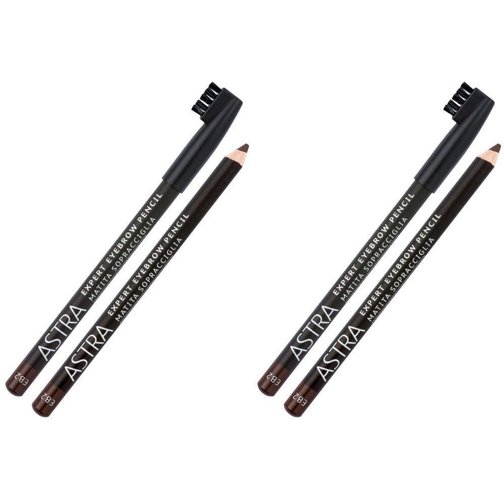 ASTRA Make-UP Expert Eyebrow Pencil - Matita Sopracciglia Pettinino Modellante Tonalità Eb2
