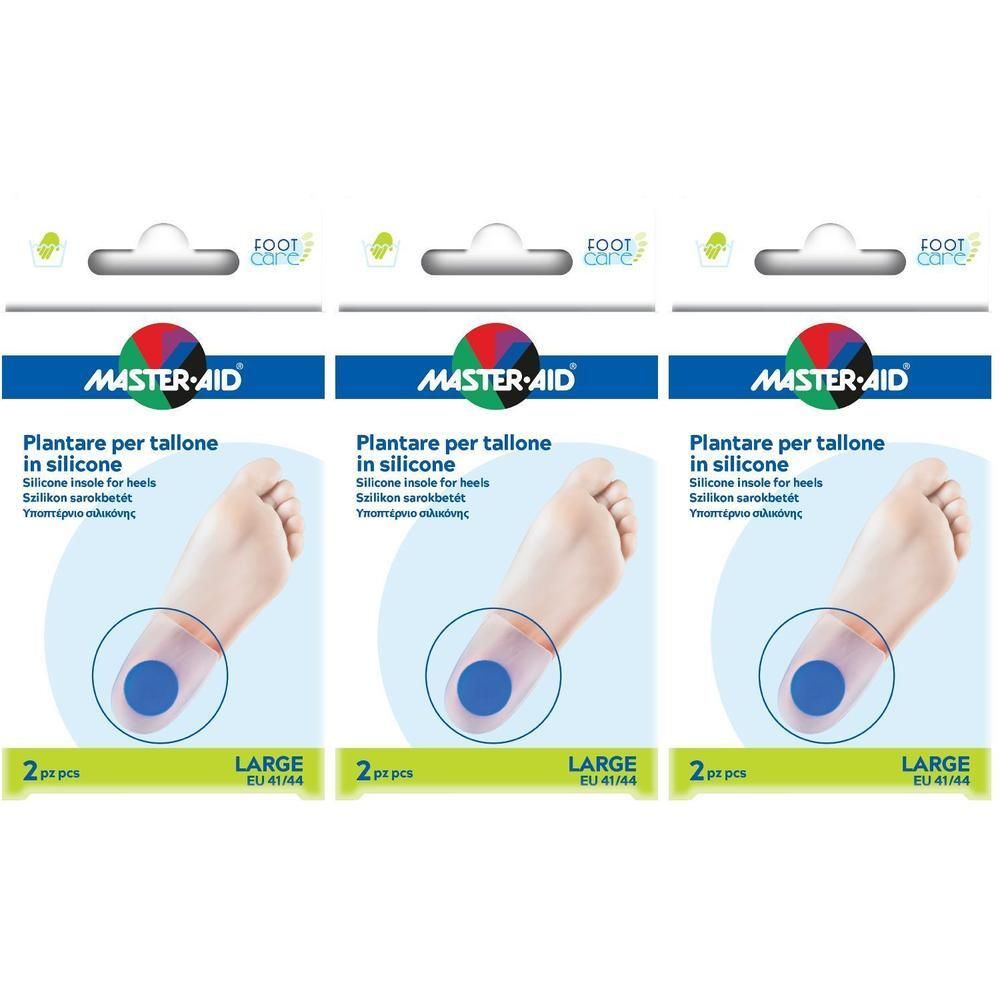 Talloniera In Due Tipologie Di Silicone Master-Aid Footcare Large 2 Pezzi F4