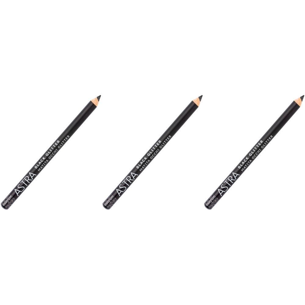ASTRA Make-UP Black Glitter - Matita Occhi Nera Glitter