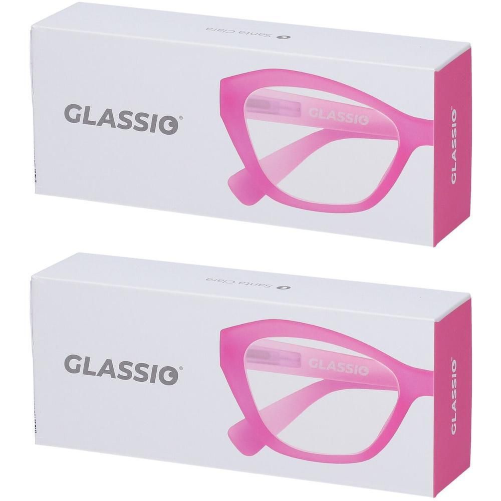 Occhiali da Lettura Glassio Santa Clara Colore Rosa Gradazione +2,0