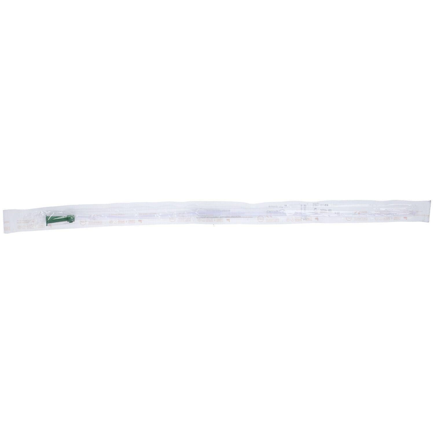 Sonda aspirazione sterile Ch14 in confezione trasparente.